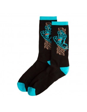 SANTA CRUZ Split Strip Hand - Black - Socks