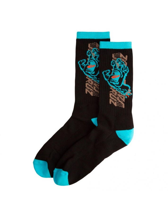 SANTA CRUZ Split Strip Hand - Noir - Chaussettes