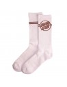 SANTA CRUZ Opus Dot Stripe - Blanc / Sepia - Chaussettes de skate