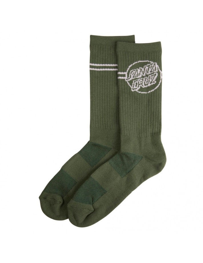 SANTA CRUZ Opus Dot Stripe - Vintage Ivy - Chaussettes