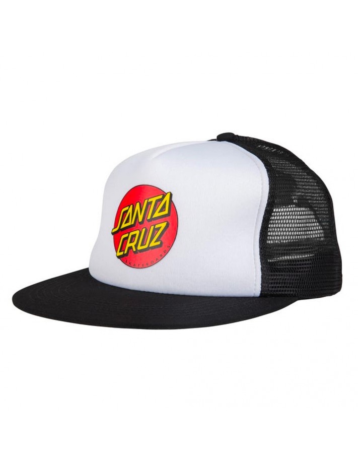 SANTA CRUZ Classic Dot - Blanc / Noir - Casquettes