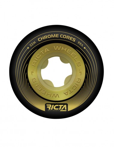 Roues de skateboard RICTA Chrome Core Gold black