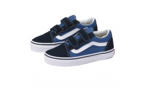 VANS Old Skool - Navy/True White - Chaussures de skate Enfants