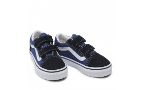 VANS Old Skool V - Navy/True White - Kids Skate shoes