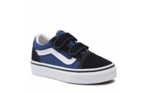 VANS Old Skool - Navy/True White - Chaussures de skate Enfants