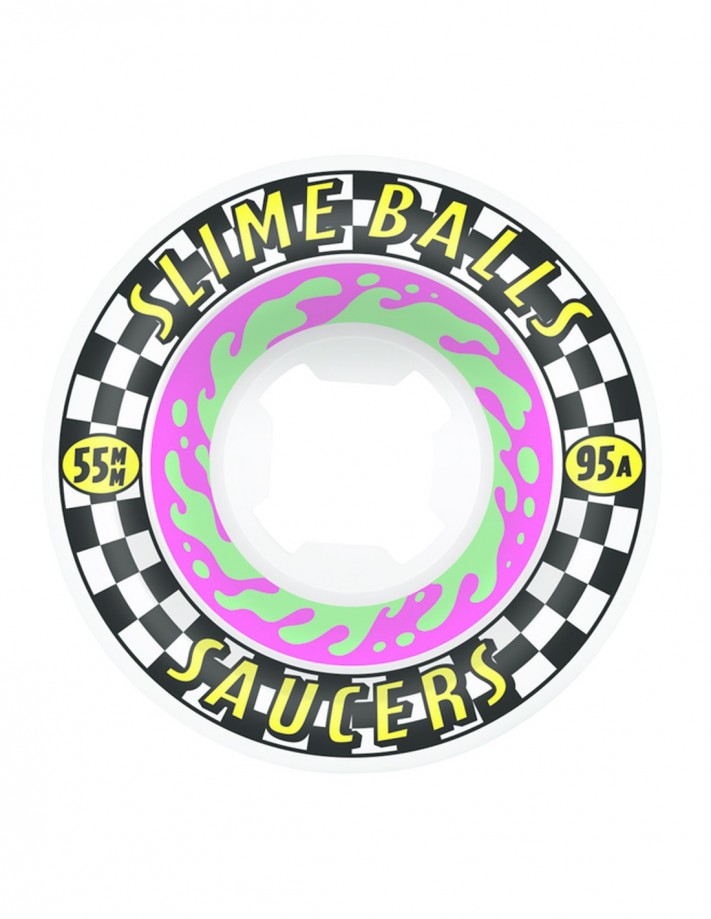 Roues de skate Slime Balls Saucers 55mm 95a