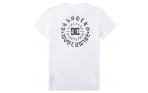 DC SHOES Old Circle - Blanc - T-shirt de dos
