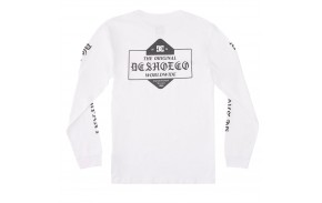 DC SHOES Boxed In - Blanc - T-shirt à manches longues (dos)