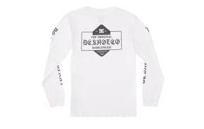 DC SHOES Boxed In - Blanc - T-shirt à manches longues (dos)