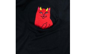 RIP N DIP Lord Devil Pocket Tee - Black - T-shirt inside pocket
