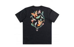 RVCA Flora - Black - T-shirt view from the back