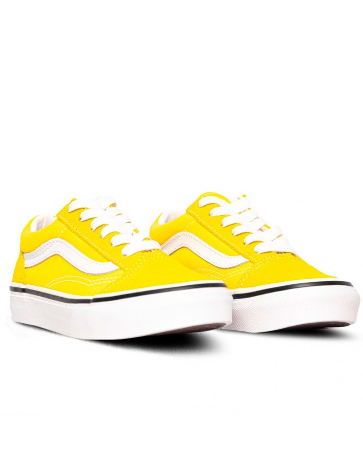 VANS Old Skool Blazing Yellow True White Zapatillas skate para ninos