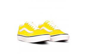 VANS Old Skool - Blazing Yellow/True White - Chaussures de skate Enfants