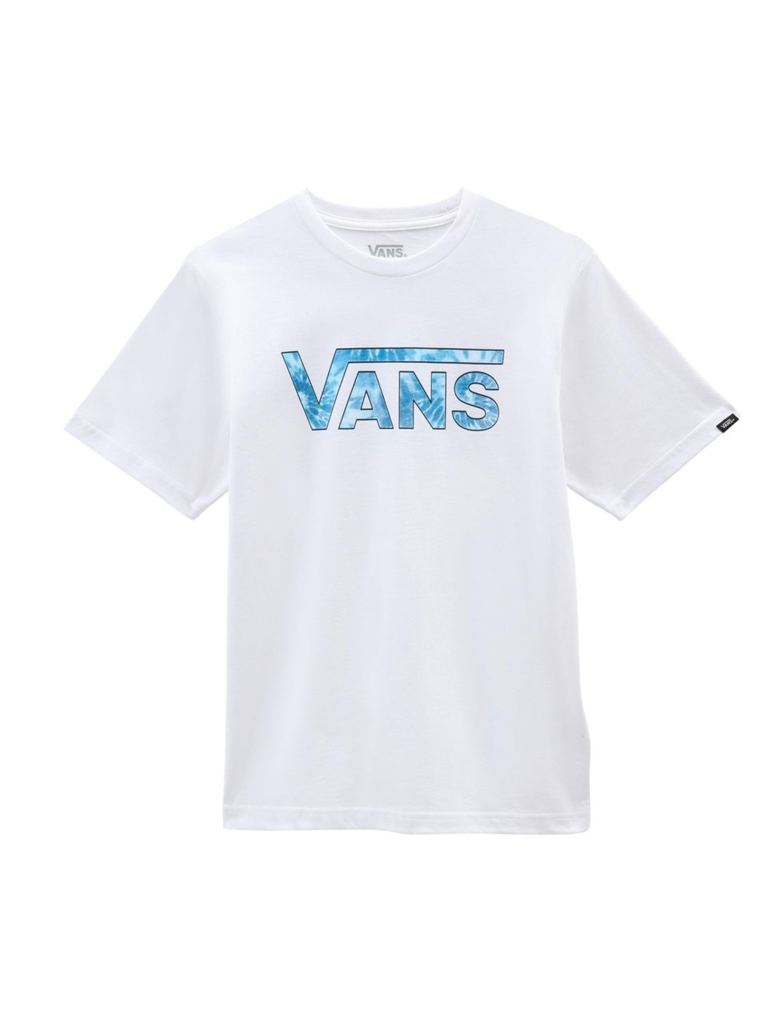 Blue and white vans shirt on sale