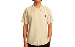 RVCA Dayshift Stripe - Khaki - Shirt -