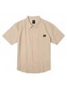 RVCA Dayshift Stripe - Khaki - Camicia