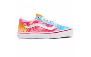 VANS Old Skool Tie Dye Block - Multi/True White - Chaussures de skate Enfants