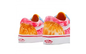 VANS Old Skool Tie Dye Block - Multi/True White - Chaussures de skate Enfants