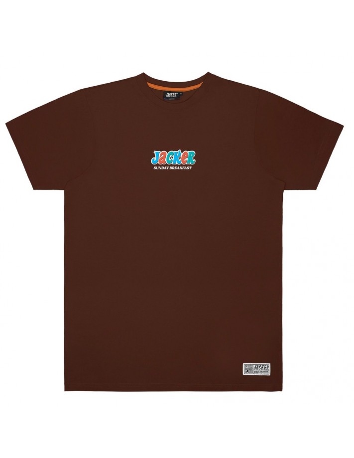 JACKER Breakfast - Brown - T-shirt - front view