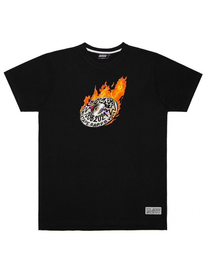 JACKER Mixtape - Black - T-shirt - front view