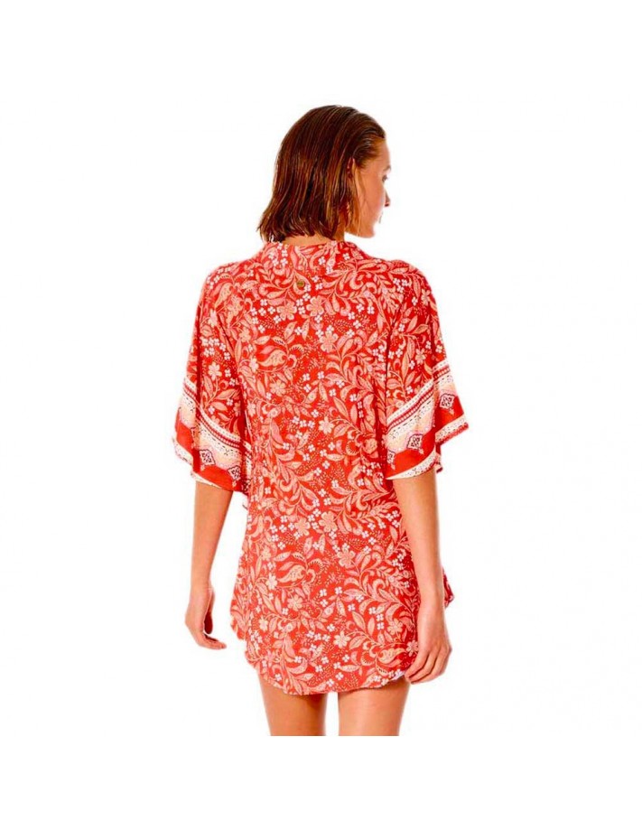 RIP CURL Lunar Tides - Red - Kimono - back RIP CURL Lunar Tides - Red - Kimono - back