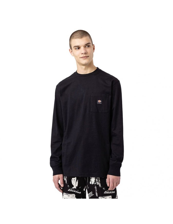 DICKIES Mount Vista - Black - Long sleeves T-shirt front view