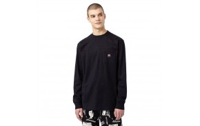 DICKIES Mount Vista - Black - Long sleeves T-shirt front view