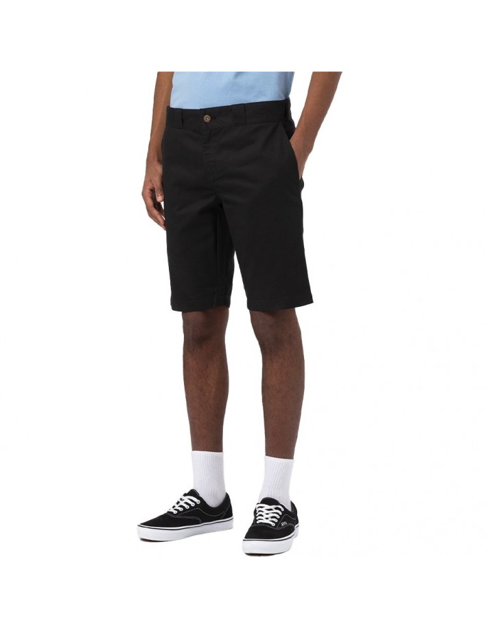 DICKIES Slim Workshort Flex - Black - Short - front view