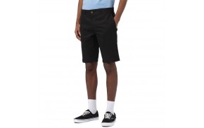 DICKIES Slim Workshort Flex - Noir - Short - vue de face