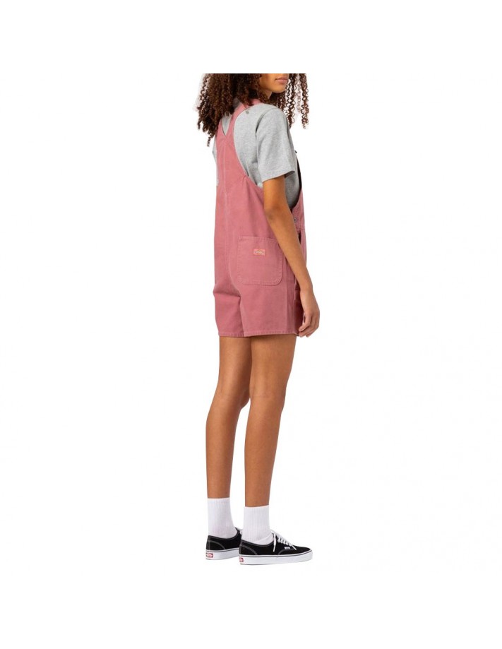 DICKIES Duck Canvas Bib Short - Pink 