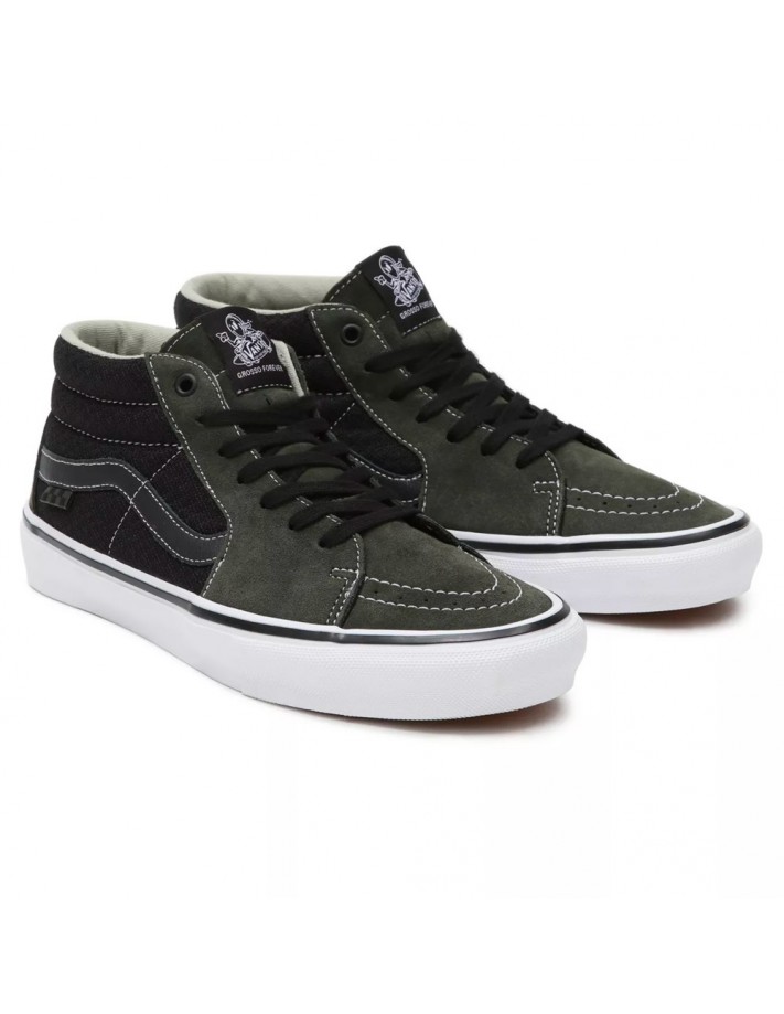 Skate VANS - SK8 Mid Grosso - Bosnacht - Leren schoen Skate