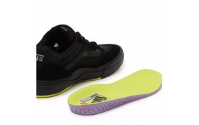 VANS Wayvee - Black/Sulphur - Chaussures de skate - vue semelle intérieure