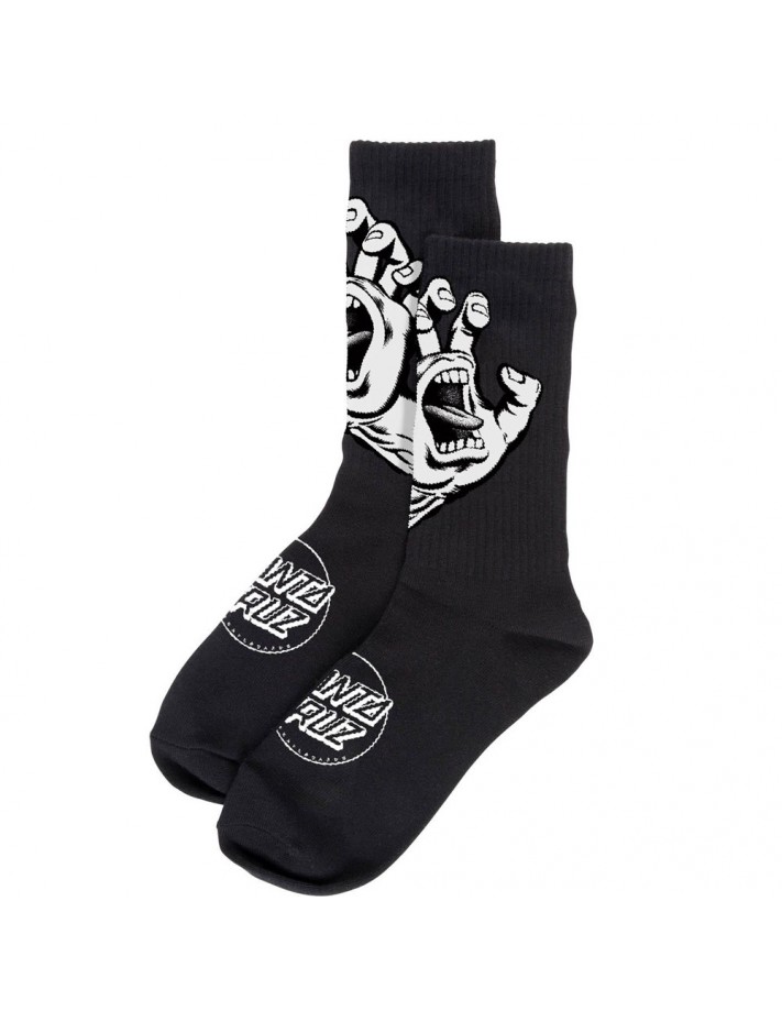 SANTA CRUZ Screaming Hand Mono - Black - Chaussettes