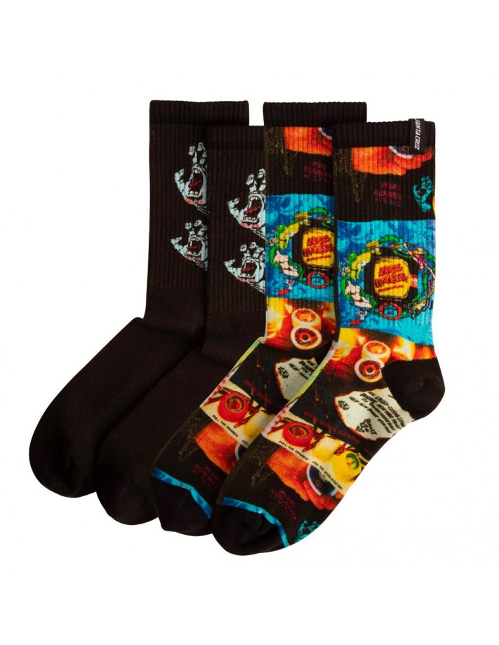 SANTA CRUZ Adverts (2 Pack) - Multi - Chaussettes