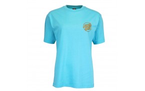 SANTA CRUZ Tiki Dot - Turquoise - T-shirt  - front view