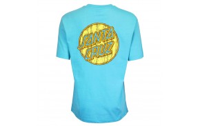 SANTA CRUZ Tiki Dot - Turquoise - T-shirt  - back view