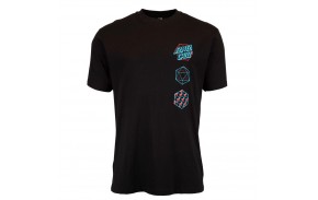 SANTA CRUZ Japanese Optical Dot - Black - T-shirt - from the front