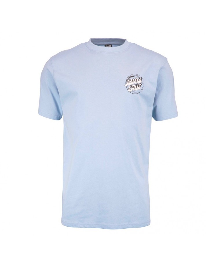 SANTA CRUZ Stipple Wave Dot - Iris Blue - T-shirt - vue de face