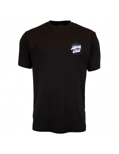 SANTA CRUZ Stipple Wave Dot - Black - T-shirt - front