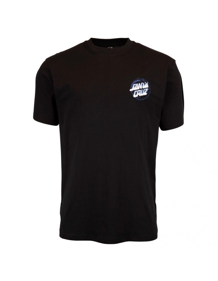 SANTA CRUZ Stipple Wave Dot - Black - T-shirt - front