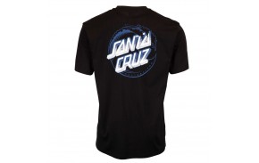 SANTA CRUZ Stipple Wave Dot - Noir - T-shirt - vue de dos