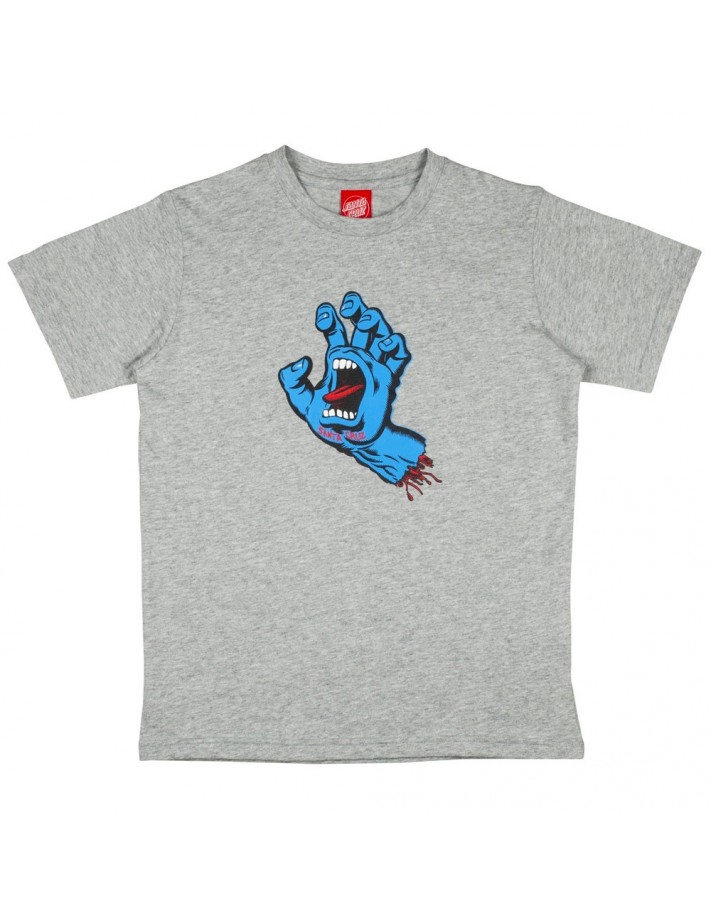 SANTA CRUZ Youth Screaming Hand - Heather Grey - T-shirt