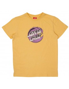 SANTA CRUZ Youth Stipple Wave Dot  - Butter - T-shirt