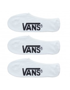 VANS Classic Super No Show - Blanc - Pack de 3 Socquettes