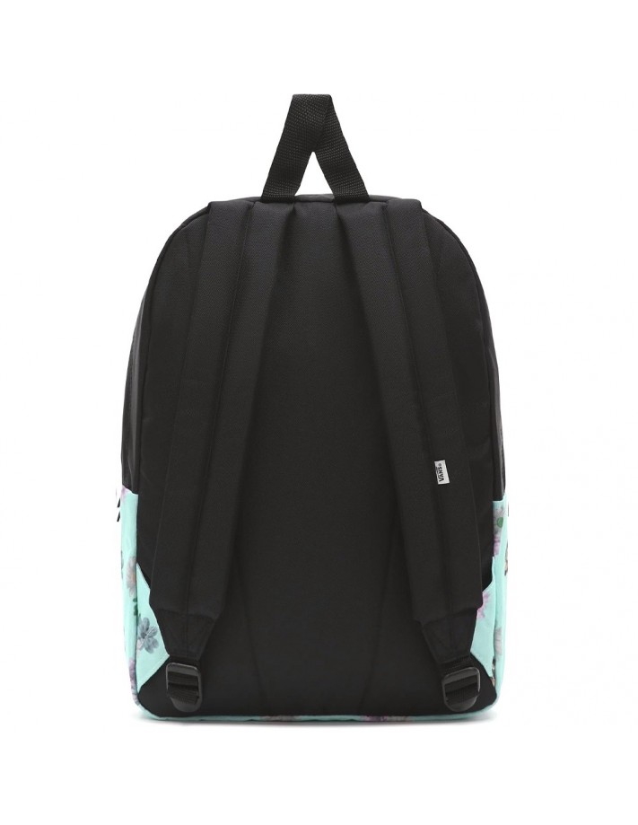 vans black and white flower backpack