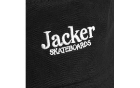 JACKER Pocket Bucket - Black - Bucket Hat - logo zoom