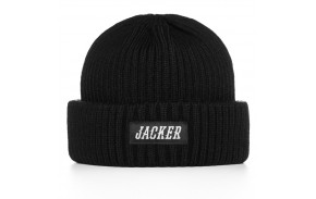 JACKER Team Short - Black - Beanie - front view