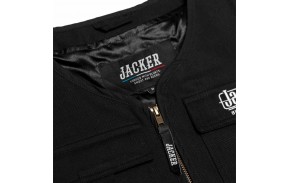 JACKER Sleeveless Jacket - Noir - Veste sans manches - zoom fermeture