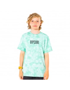 RIP CURL Origin Dyed - Aqua - T-shirt front view