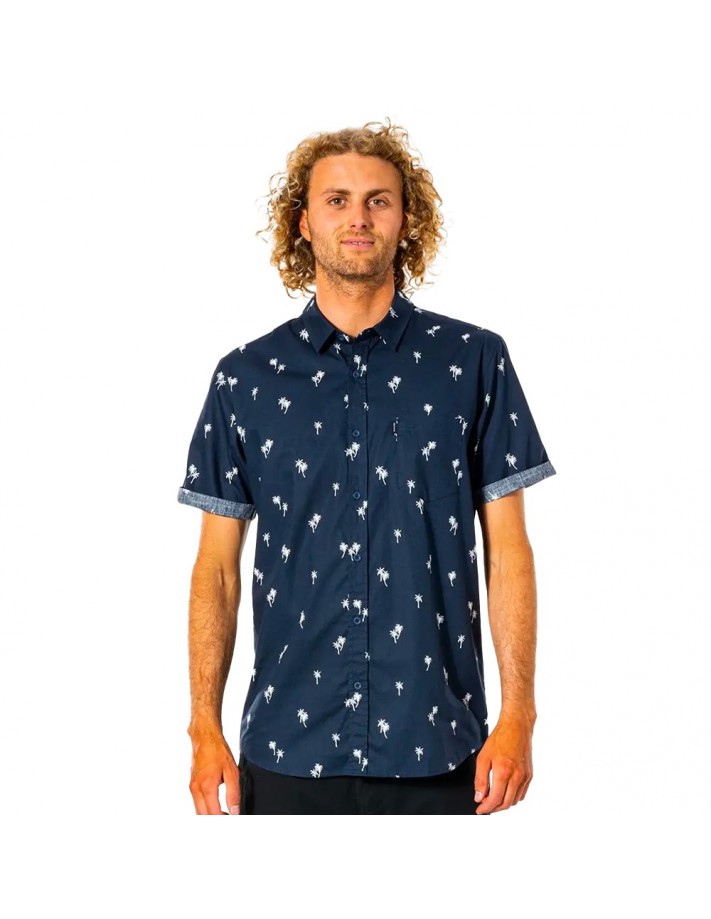 RIP CURL Paradise Palms - Navy - Chemise - vue de face